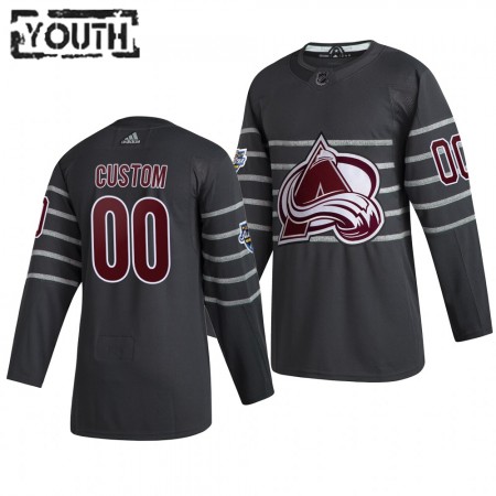 Colorado Avalanche Personalizado Grijs Adidas 2020 NHL All-Star Authentic Shirt - Kinderen